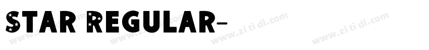 Star Regular字体转换